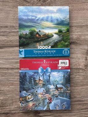 Thomas Kinkade Studios Puzzles 1000 Pieces Set of 2